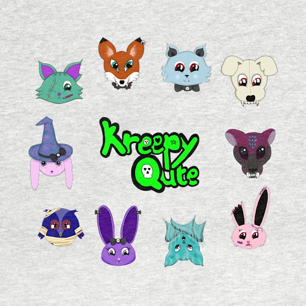 The KreepyQute Gang: a collection of undead animals by RSewell